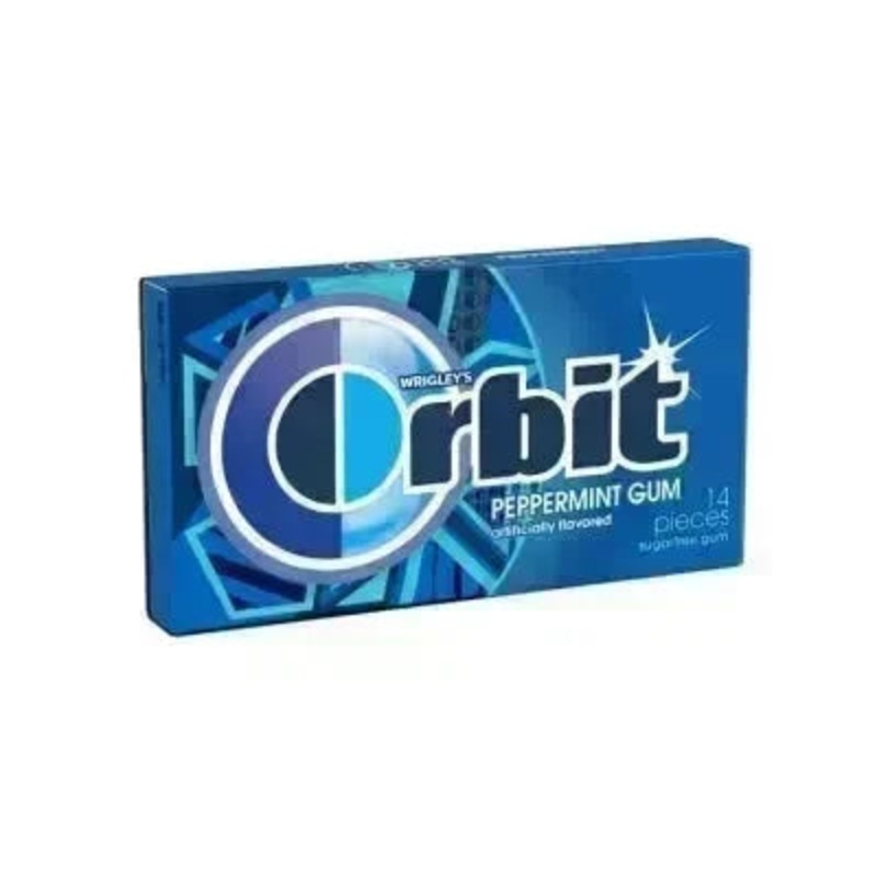 Orbit Peppermint Gum: 12-Piece Box