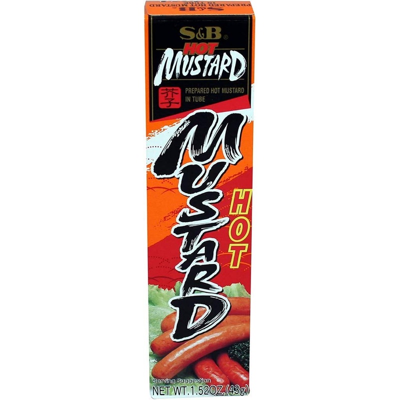 S&B Prepared Hot Mustard In Tube, 1.52 Ounce (Pack Of 10)