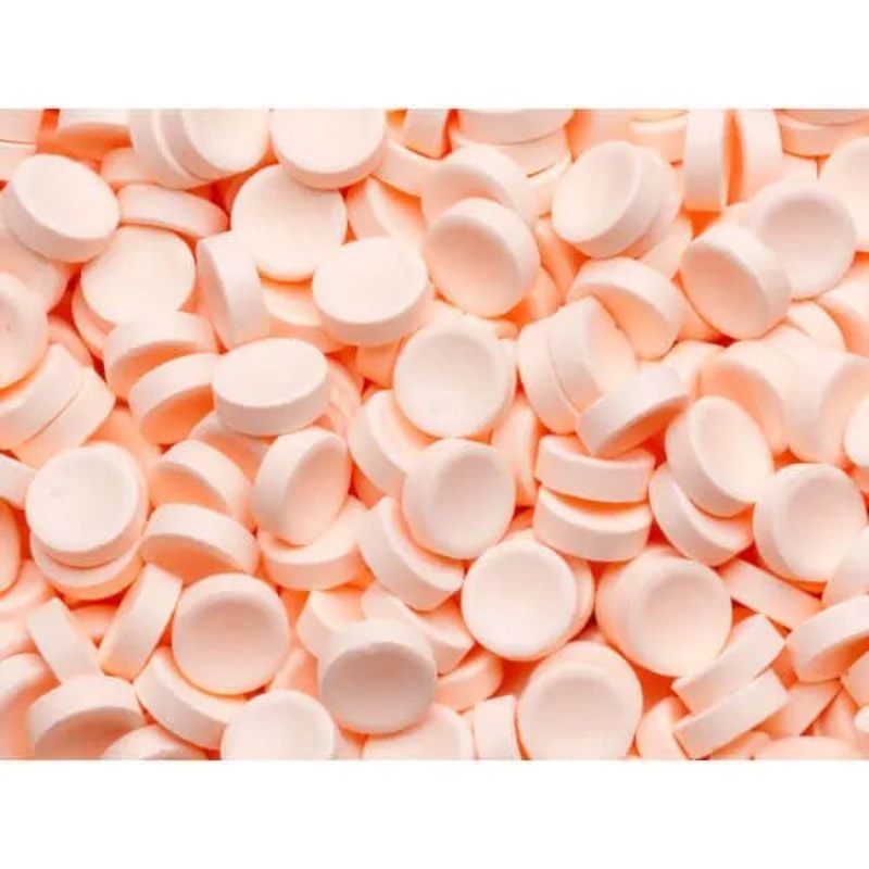 Smarties Tangy Sugar Buttons Candy – Pastel Orange: 5LB Bag