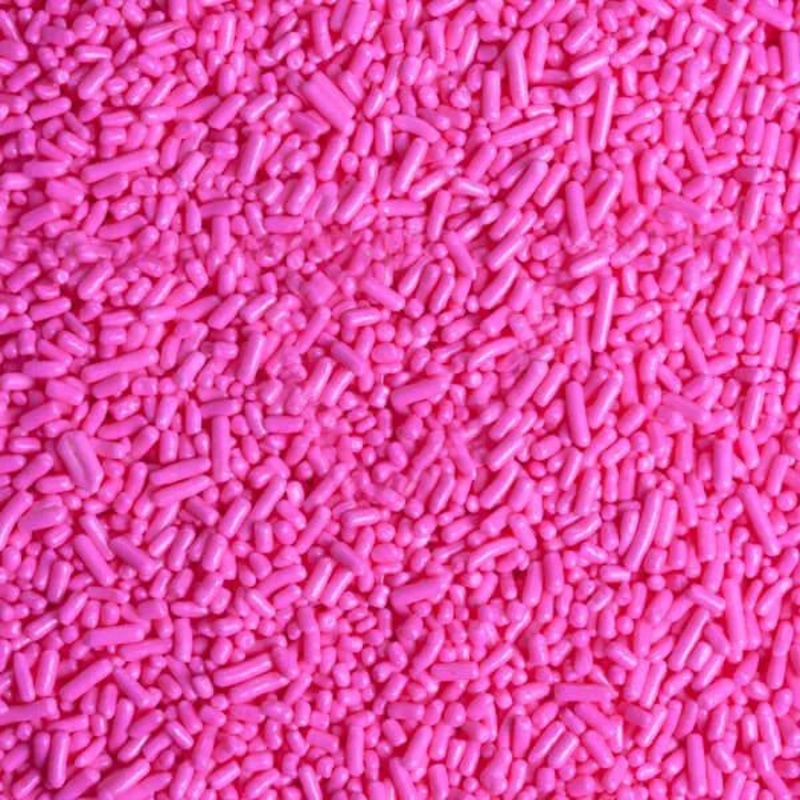 Sprinkle King Candy Sprinkles – Pink: 6LB Carton