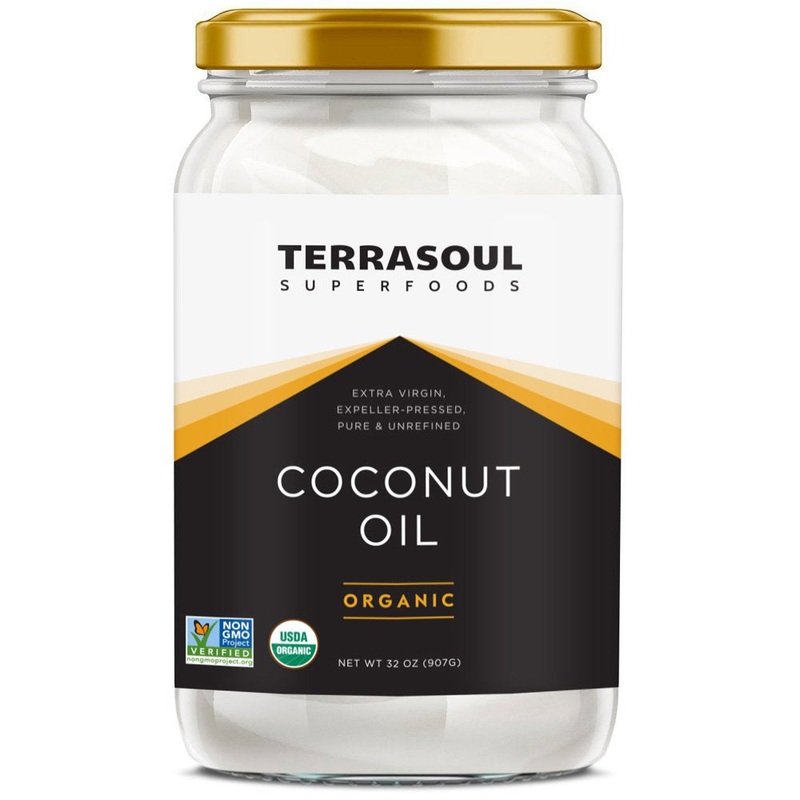 Terrasoul Superfoods Extra Virgin Organic Coconut Oil, 4 Pounds (Glass Jar) Pack Of 2
