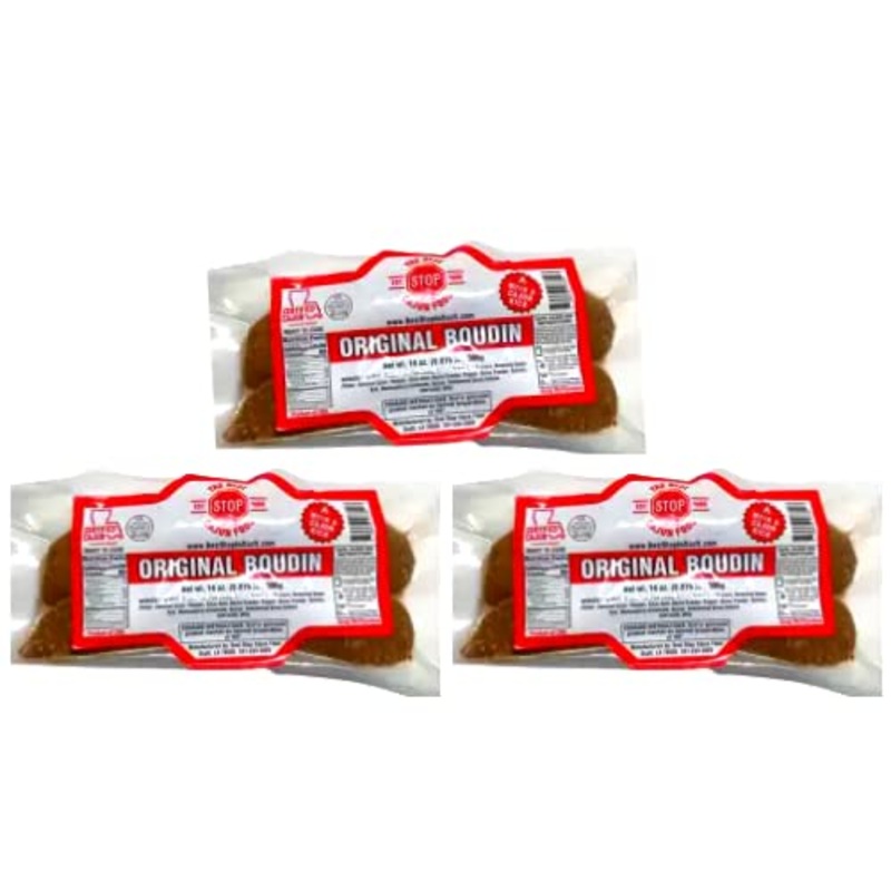 The Best Stop Original Boudin 14Oz – Authentic Cajun Boudin (Pack Of 3)
