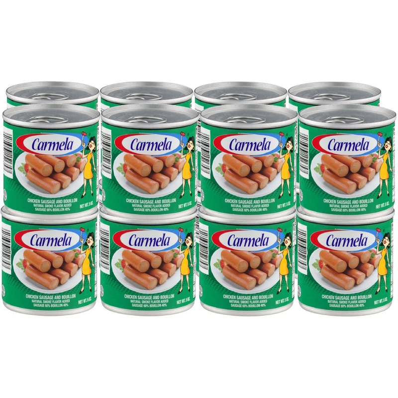 Carmela Chicken Sausage And Bouillon, Natural Smoke Flavor, 5 Oz (Pack Of 16)