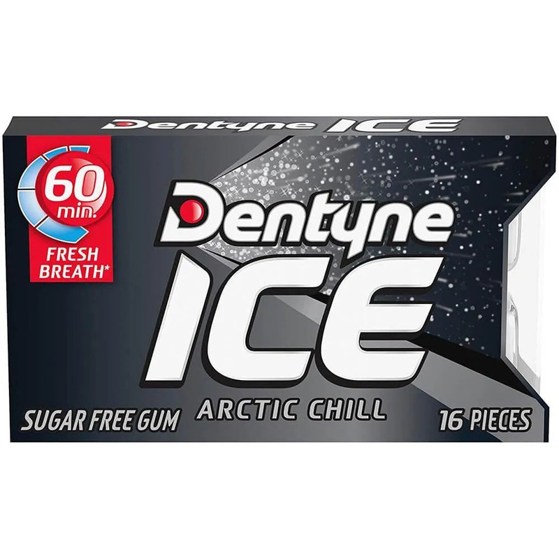 Dentyne Ice Sugar Free Gum Packets – Arctic Chill: 9-Piece Box