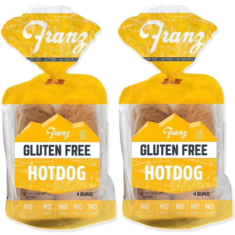Franz Bakery Gluten Free Hot Dog Buns – 2 Pack (2 X 12Oz)