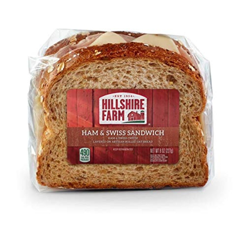 Hillshire Farm Ham And Swiss Sandwich, 0.5 Pound — 10 Per Case
