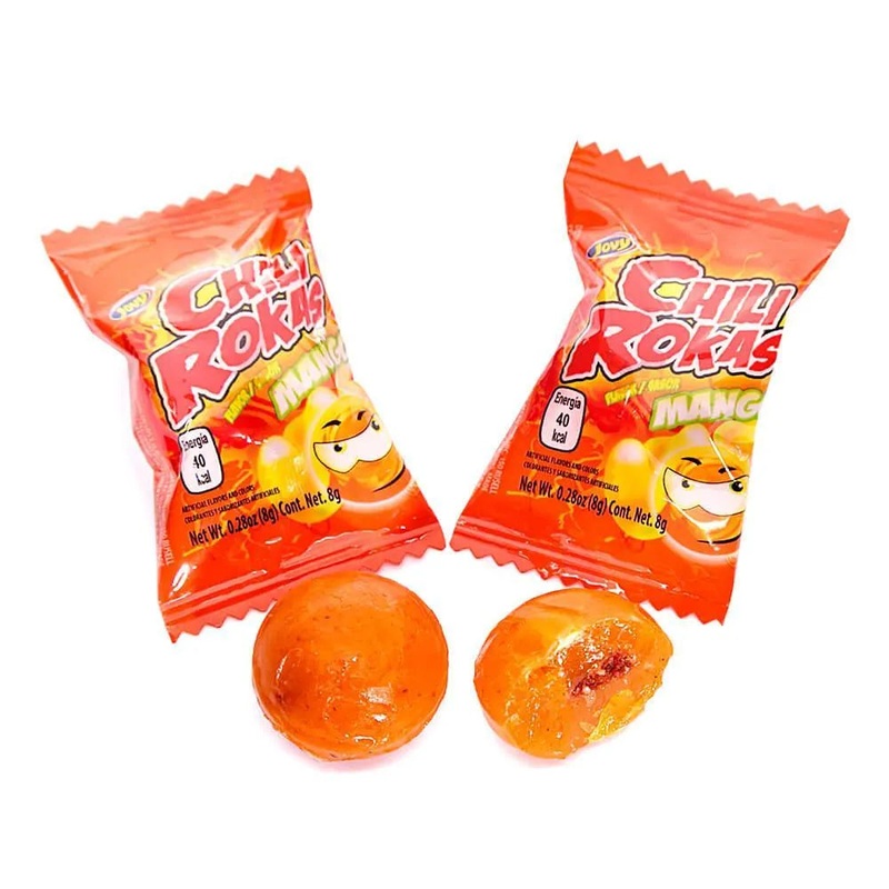 Jovy Chili Rokas Revolcadas Hard Candy – Mango: 65-Piece Bag