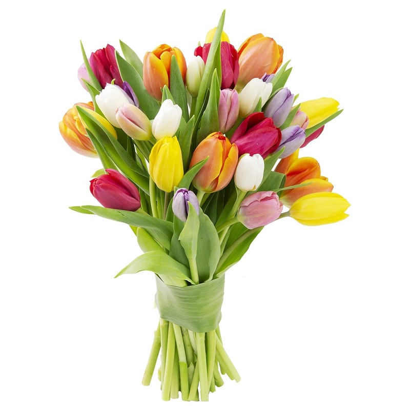 Kabloom Flowers – Mother’S Day Collection – 30 Assorted Tulips Without Vase. Gift For Birthday, Sympathy, Anniversary, Get Well,
