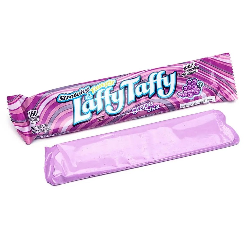 Laffy Taffy Candy Bars – Grape: 24-Piece Box