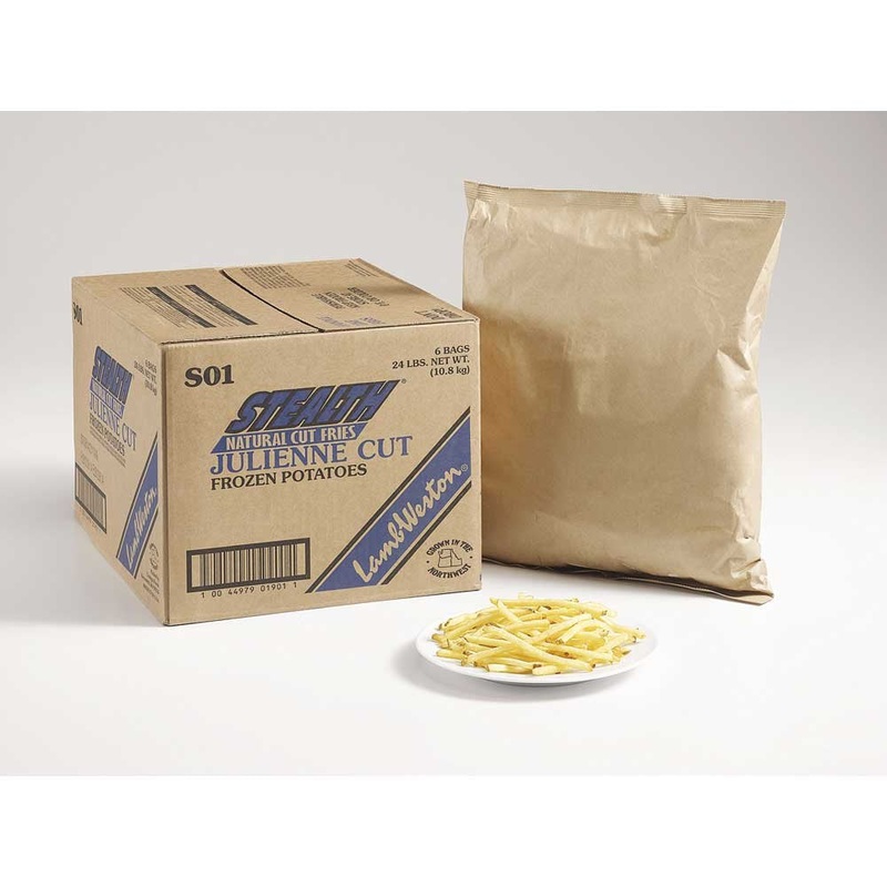Lamb Weston Stealth Skin On Juliennes French Fry, 4 lb – Crispy, Delicious, Perfect for Fryers & Ovens – 6 Cases
