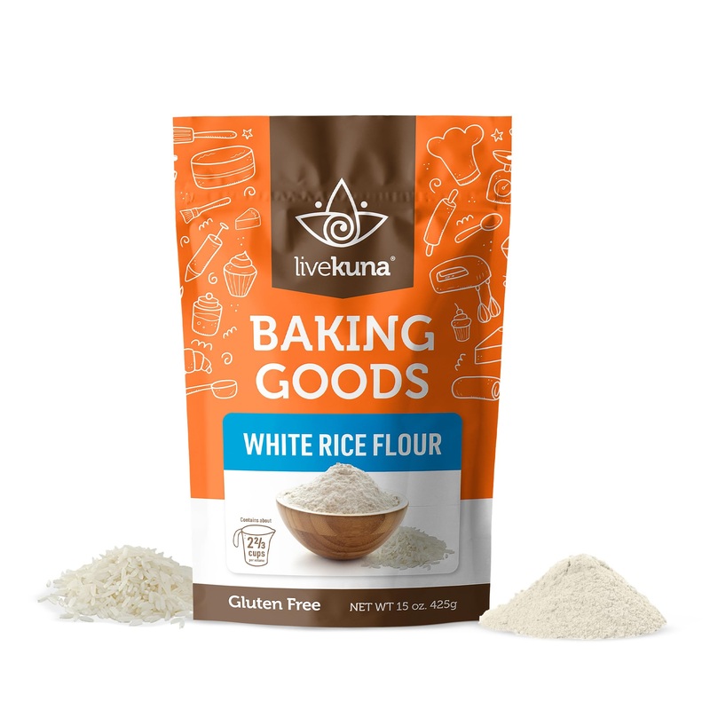 Livekuna – White Rice Flour, Superfine White Rice Flour, Alternative For Brown Rice Flour, Thai Rice Flour, And Sweet Rice Flour