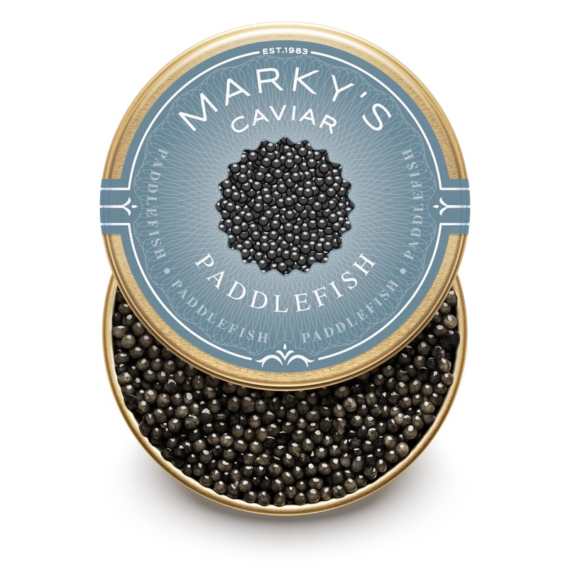 Marky’S Paddlefish Black American Caviar – 2 Oz / 56 G – Premium Malossol Black Roe – Guaranteed Overnight