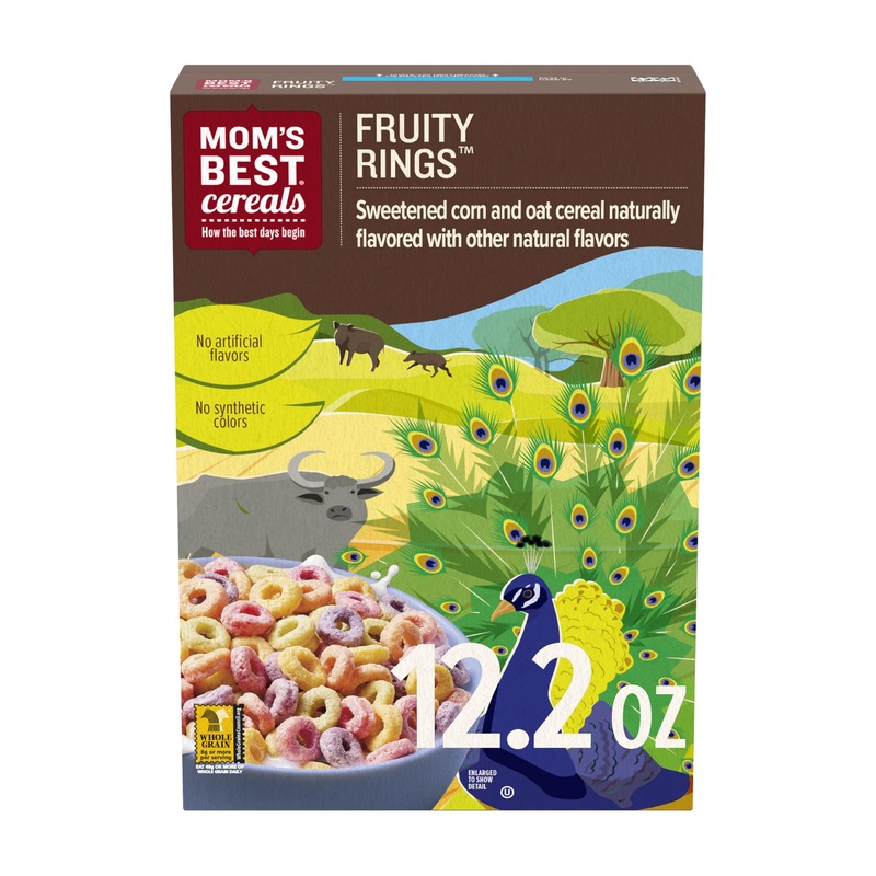 Mom’S Best Fruity Rings Cereal, Kosher, 12.2 Oz Box (Pack Of 8)