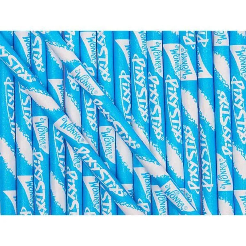Pixy Stix Candy Powder Straws – Blue: 50-Piece Bag