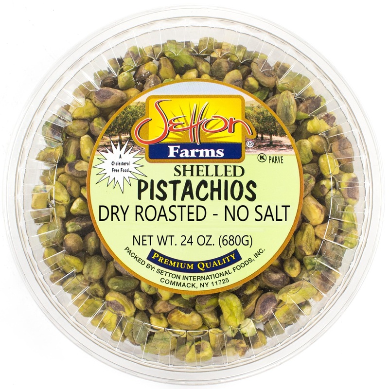 Setton Farms Shelled Pistachio Kernels, Dry Roasted No Salt, 24 Oz – Unsalted, Perfect for Snacking & Baking, No Shells