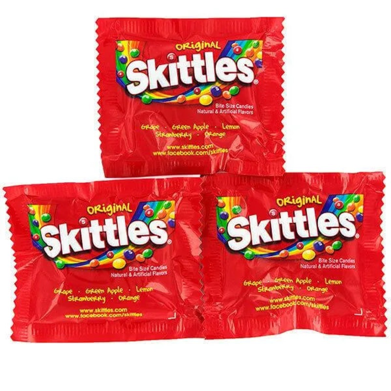 Skittles Candy Fun Size Packs – Original: 20-Piece Bag