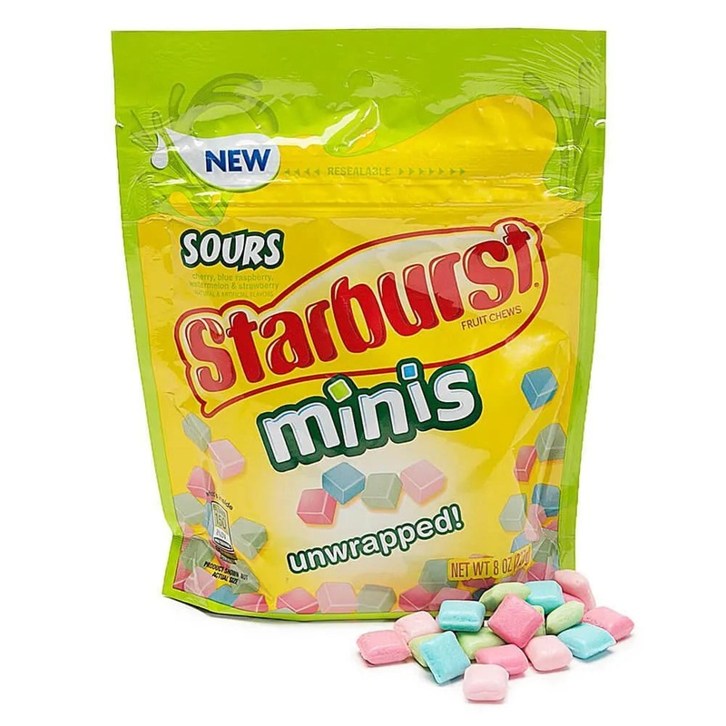 Starburst Minis Fruit Chews Candy – Sours: 8-Ounce Bag