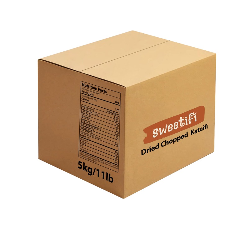 Sweetifi Bulk Kataifi Shredded Fillo Dough, Dried Chopped Kataifi For Dubai Chocolate, Authentic Kataifi Pastry For Desserts And
