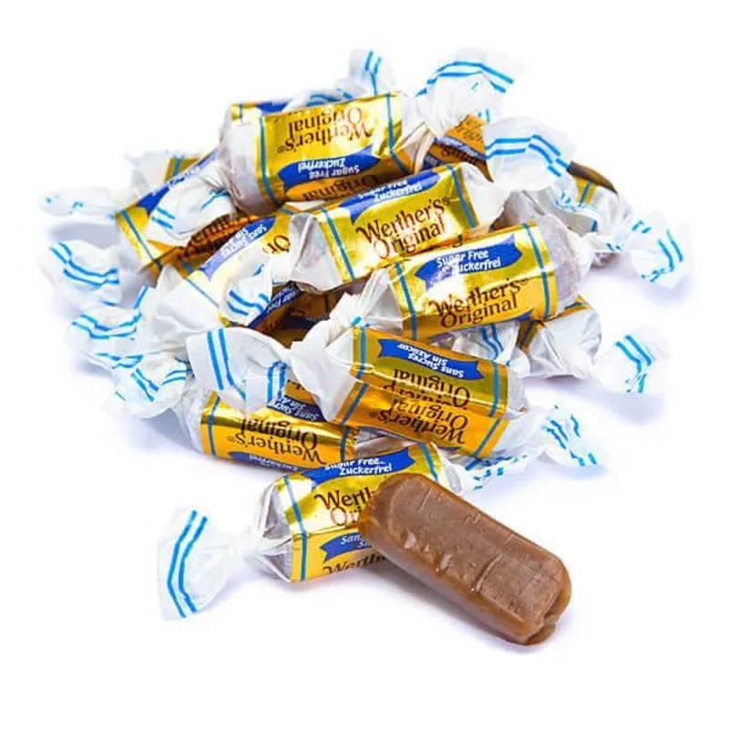 Werther’s Original Sugar Free Chewy Caramels Candy: 2LB Box