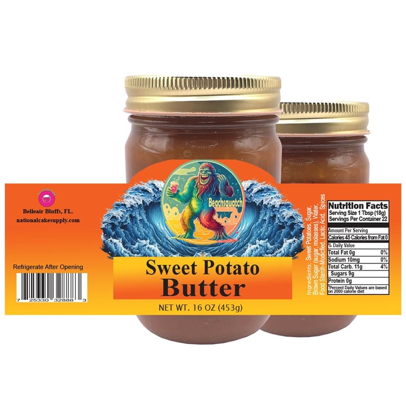 Beachsquatch Sweet Potato Butter, 19 Ounce Jar – 2 Pack