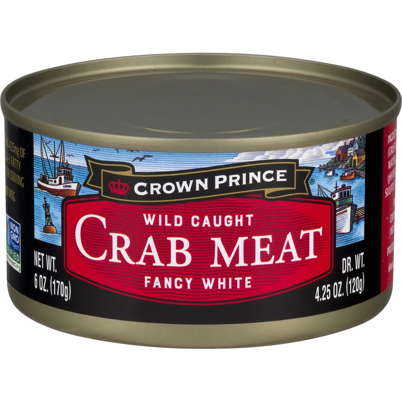 Crown Prince Fancy White Crab Meat, 6-Ounce Cans (Pack Of 12)