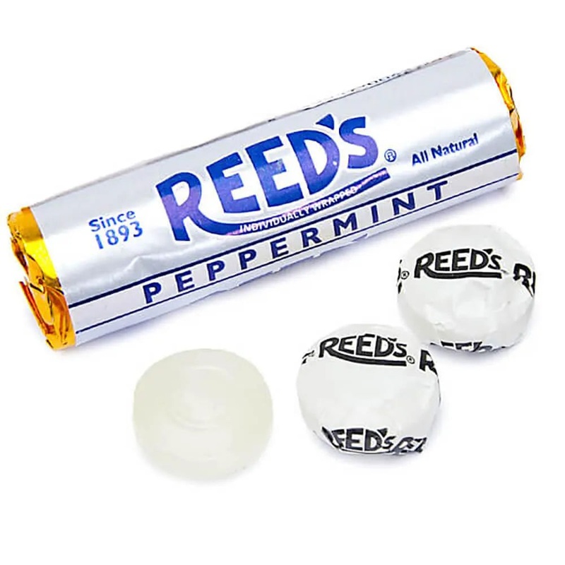 Reed’s Hard Candy Rolls – Peppermint: 24-Piece Box