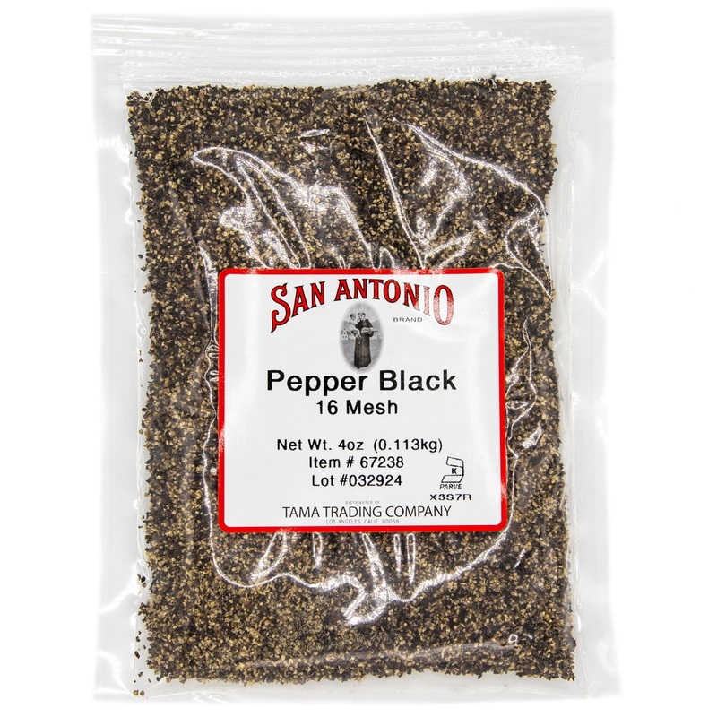 San Antonio Brand San Antonio Premium 4 Oz Coarse Ground Black Pepper (16 Mesh) For Barbeque Grilling Meat Rub Seasoning