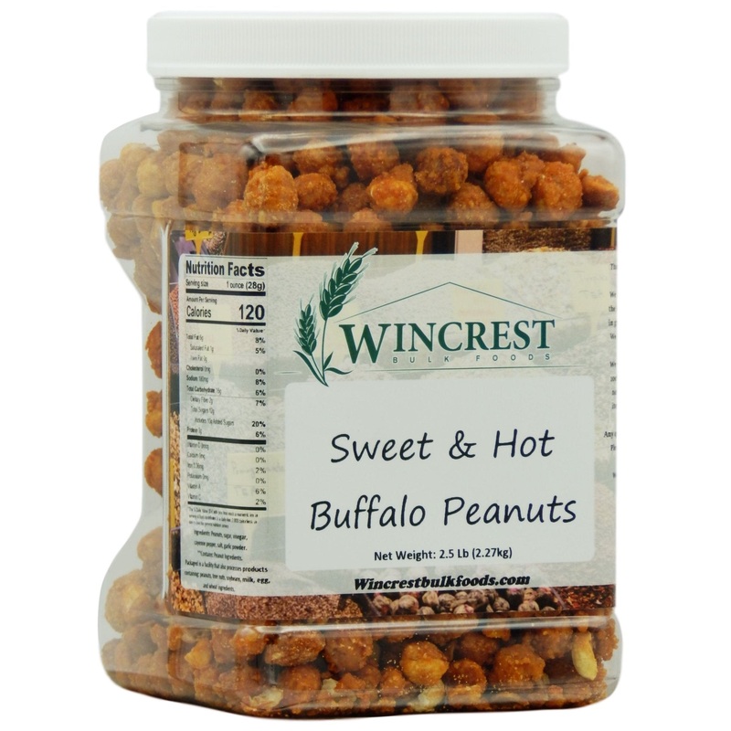 Sweet & Hot Buffalo Peanuts – 2.5 Lb Tub