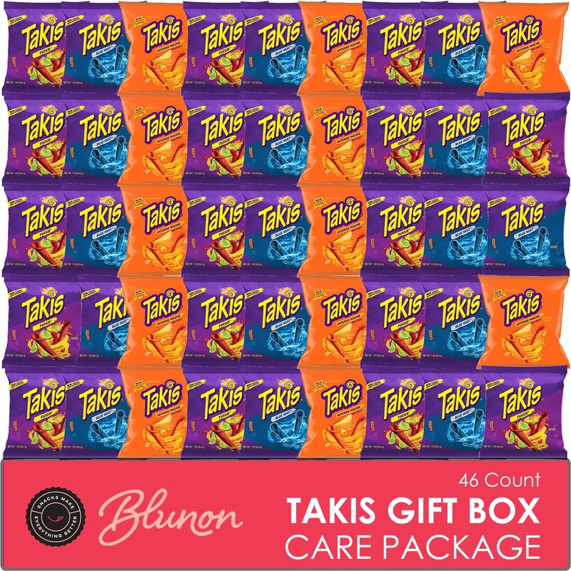 Takis Variety Pack Fuego, Blue Heat, And Intense Nacho Tortilla Chips – Fiery Spicy Snack Bag Care Package – Bulk Assortment Chr