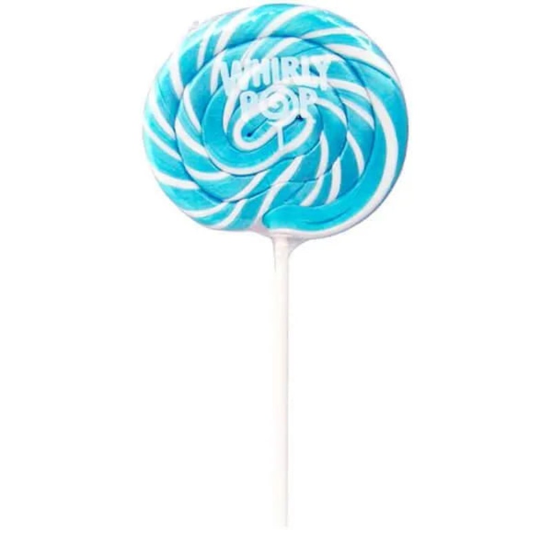 Whirly Pop 1.5-Ounce Swirl Suckers – Light Blue: 24-Piece Display