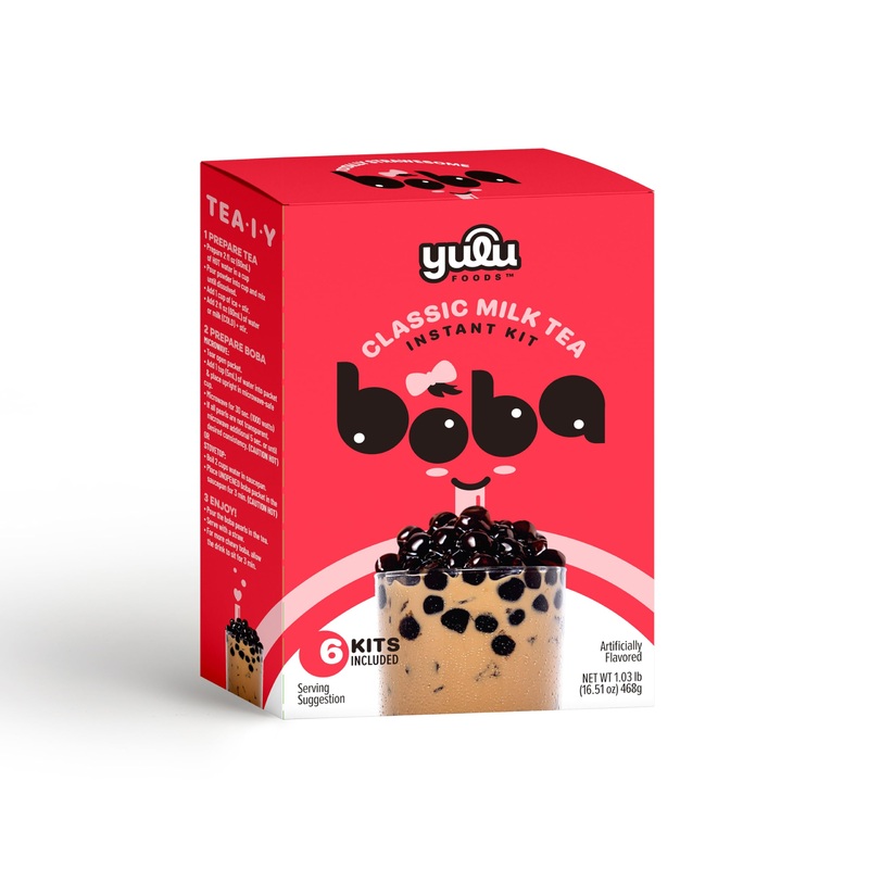 Yulu Foods Instant Bubble Pearls For Classic Milk Tea With Brown Sugar Flavor – 6 Servings