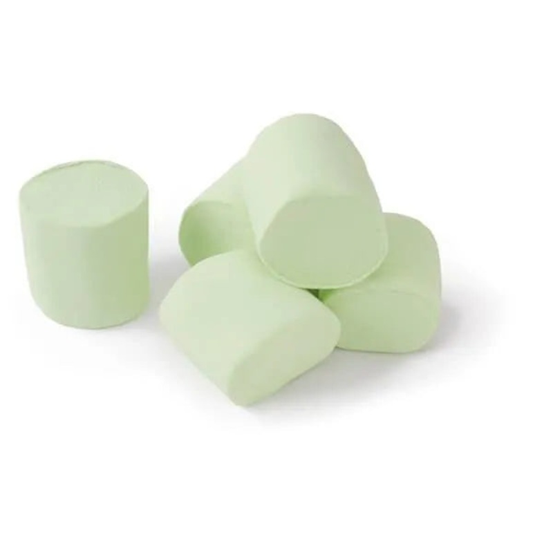 YumJunkie Pastel Green Big Fat Giant Marshmallows:25-Piece Bag