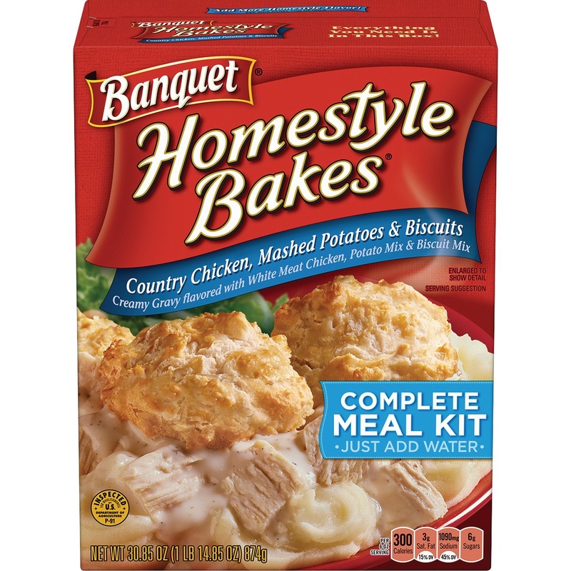 Banquet Homestyle Bakes Country Chicken, 30.9-Ounce Boxes (Pack Of 6)