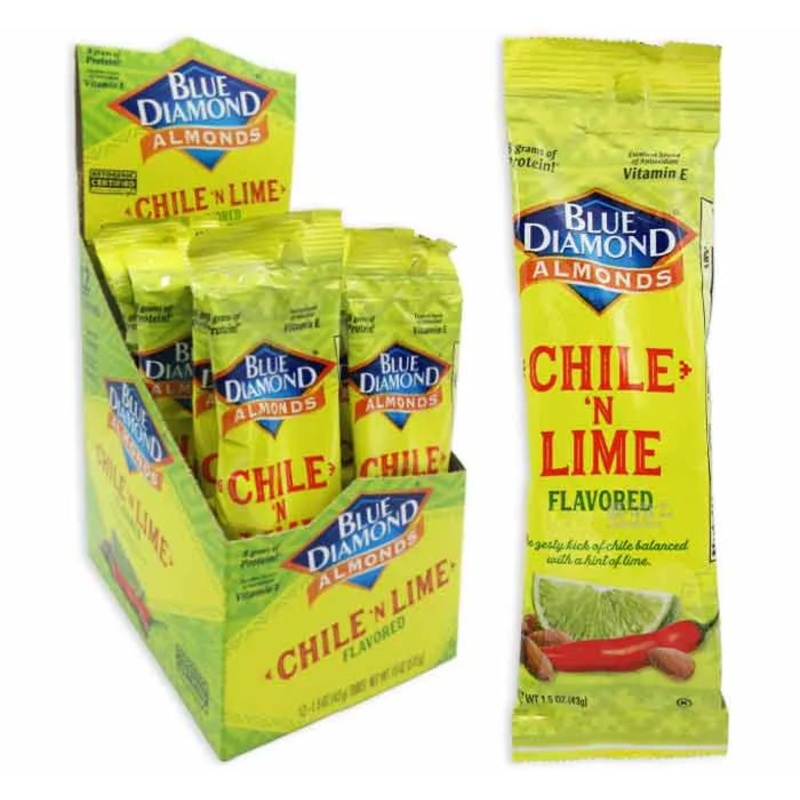 Blue Diamond Chile N Lime Almonds: 12-Piece Box