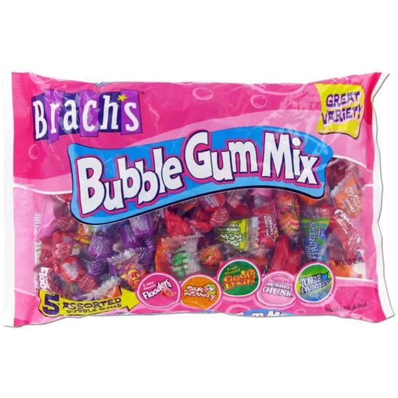 Brach’s Bubble Gum Mix: 100-Piece Bag