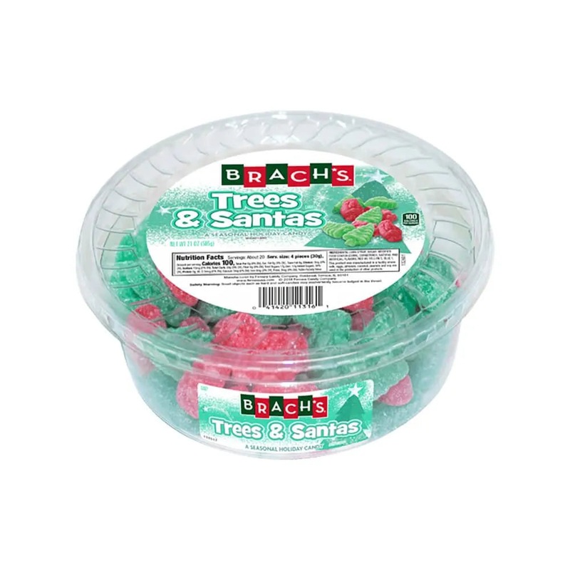 Brach’s Christmas Jelly Trees and Santas Candy: 18-Ounce Tub