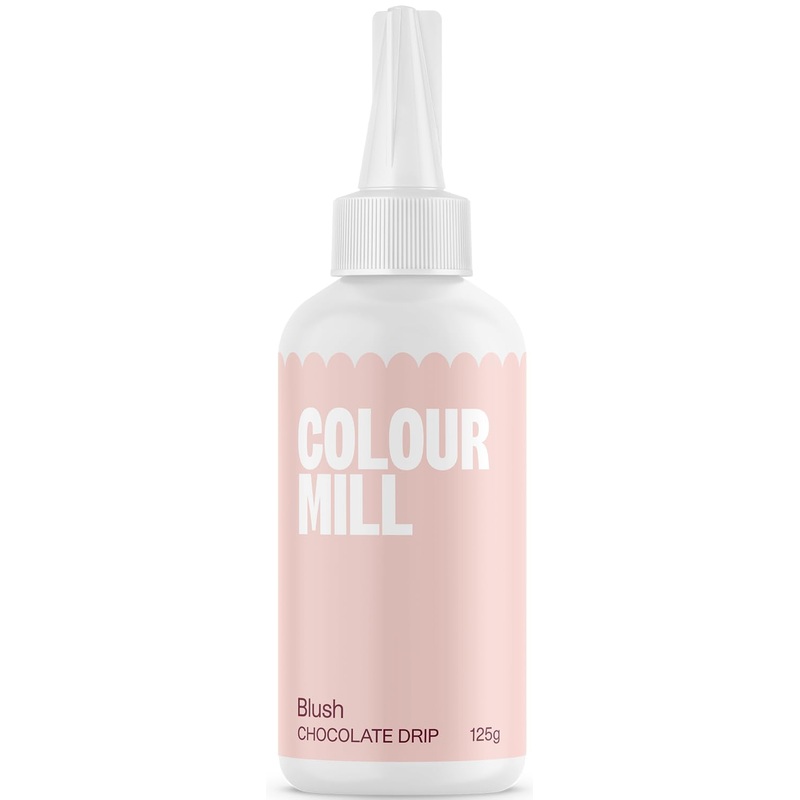 Colour Mill Chocolate Drip Easy-Melt Drizzle For Desserts, 125 Grams Blush