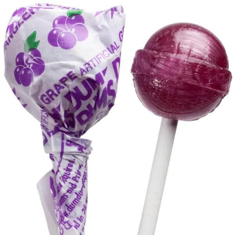 Dum Dum Pops – Grape: 1LB Tub