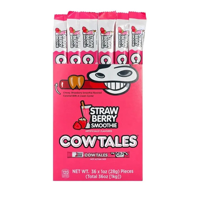 Goetze’s Strawberry Smoothie Cow Tales: 36-Piece Box