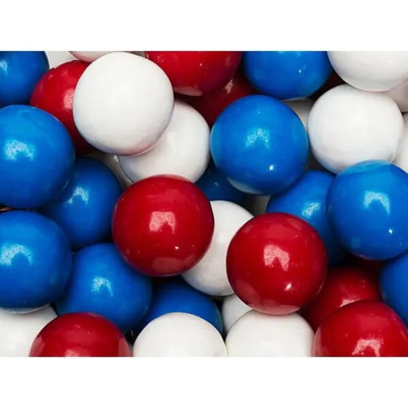 Gumballs Color Combo – USA Red, White and Blue: 6LB Box