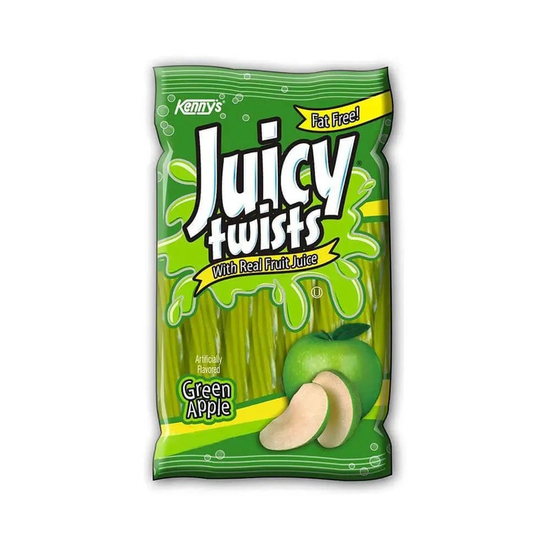 Kenny’s Juicy Licorice Twists- Green Apple: 3LB Case