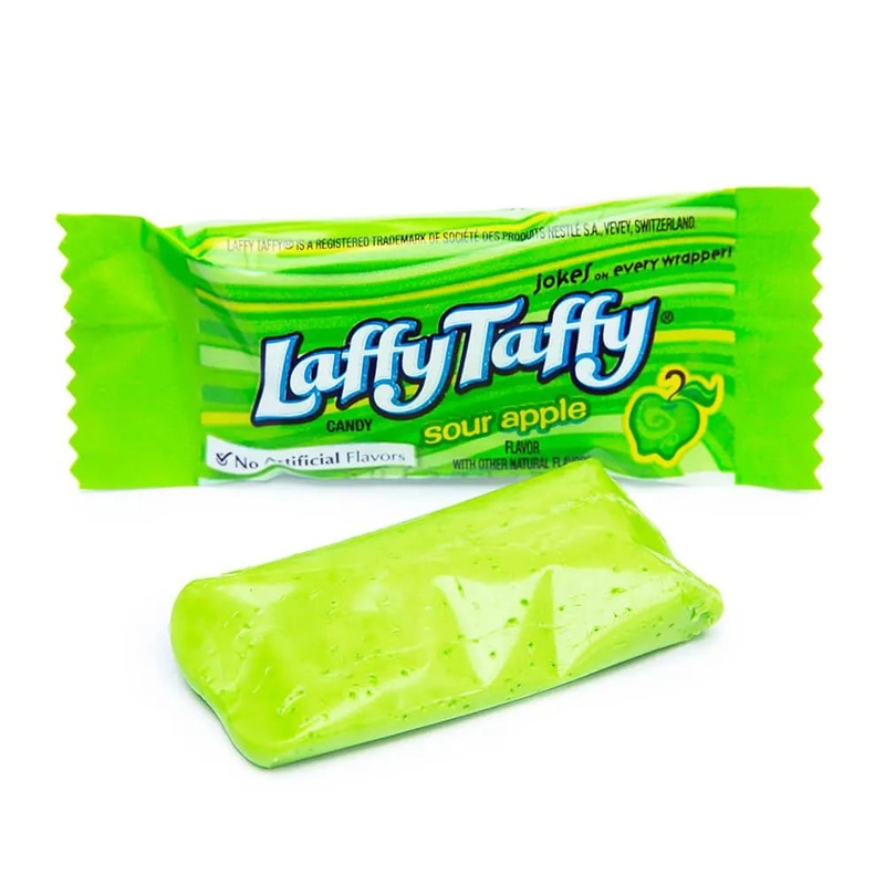 Laffy Taffy Candy – Green Apple: 145-Piece Tub