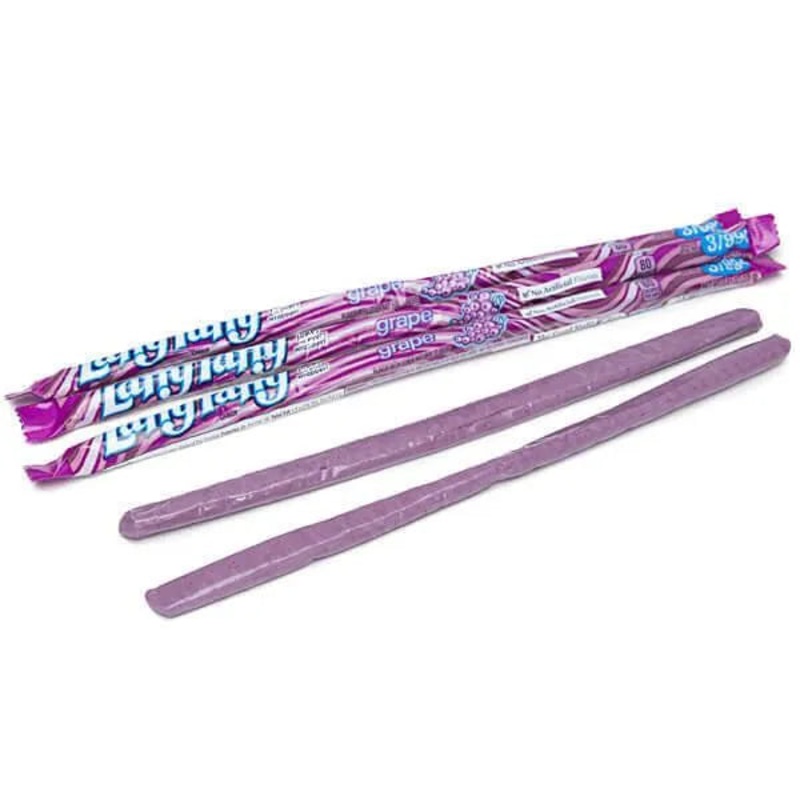 Laffy Taffy Candy Ropes – Grape: 24-Piece Box