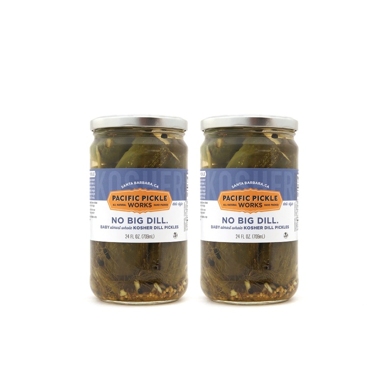 No Big Dill – Classic Deli-Style Kosher Baby Dill Pickles – Crunchy Sour Gourmet Pickle Chunks – Non-Gmo, Sugar-Free, Gluten-Fre