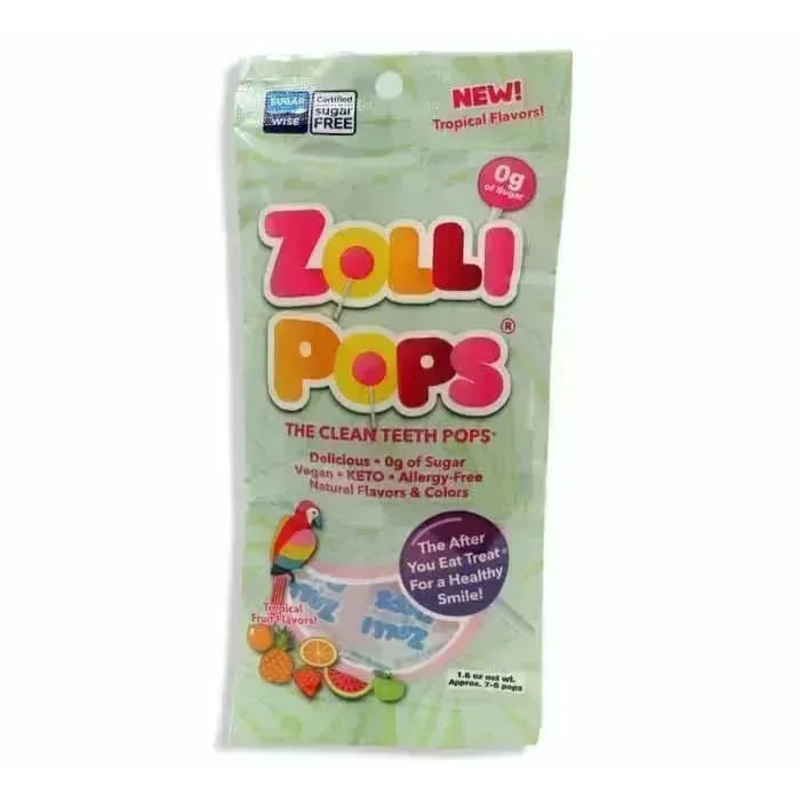 Zollipops Tropical Lollipops Peg Bag: 36-Piece Case
