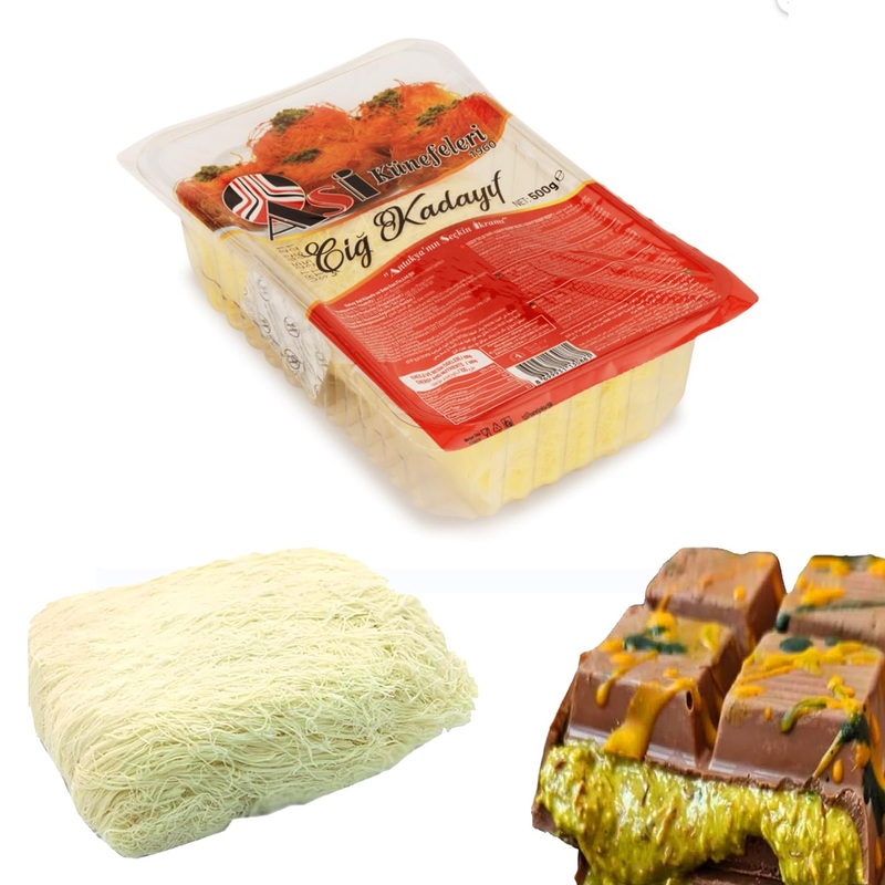 500 Gr/1.1 Lbs Kataifi Material – Make Chocolate Dubai With Pistachio Kataifi, Kataifi Shredded Fillo Dough, Kataifi Pastry, Phy