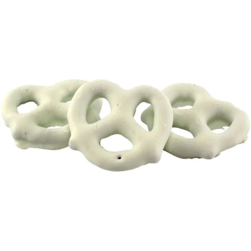 Albanese Mini White Yogurt Covered Pretzels: 10LB Bag