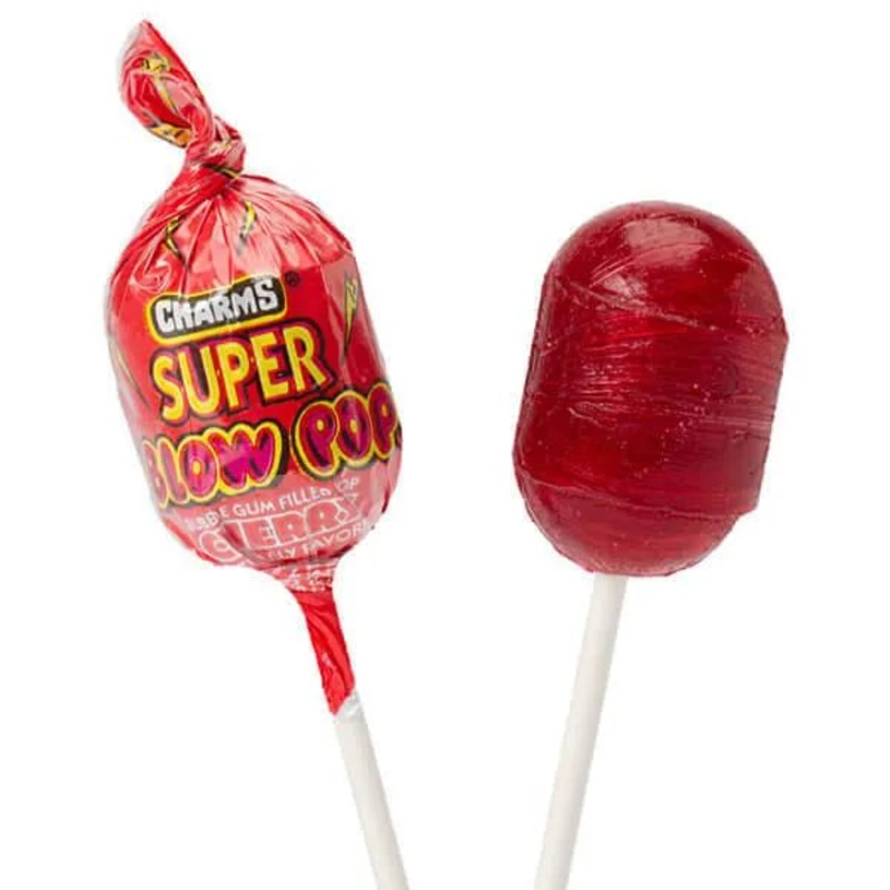 Charms Super Blow Pops – Cherry: 72-Piece Set