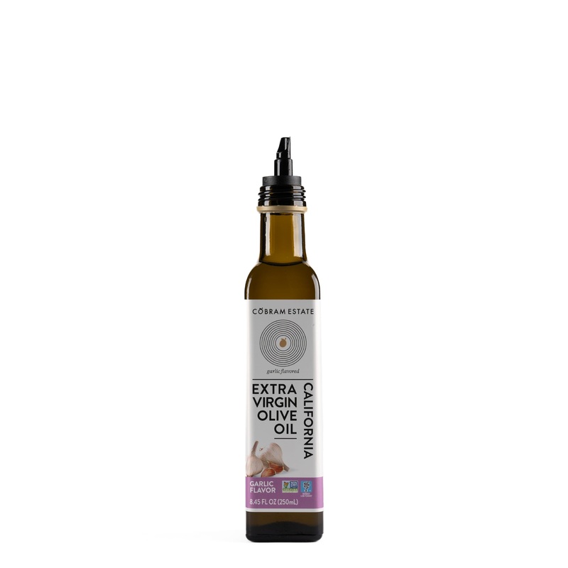 Cobram Estate Garlic Artisan Collection Flavored Extra Virgin Olive Oil – Low-Fodmap Diet Friendly, First Cold Pressed 100% Cali