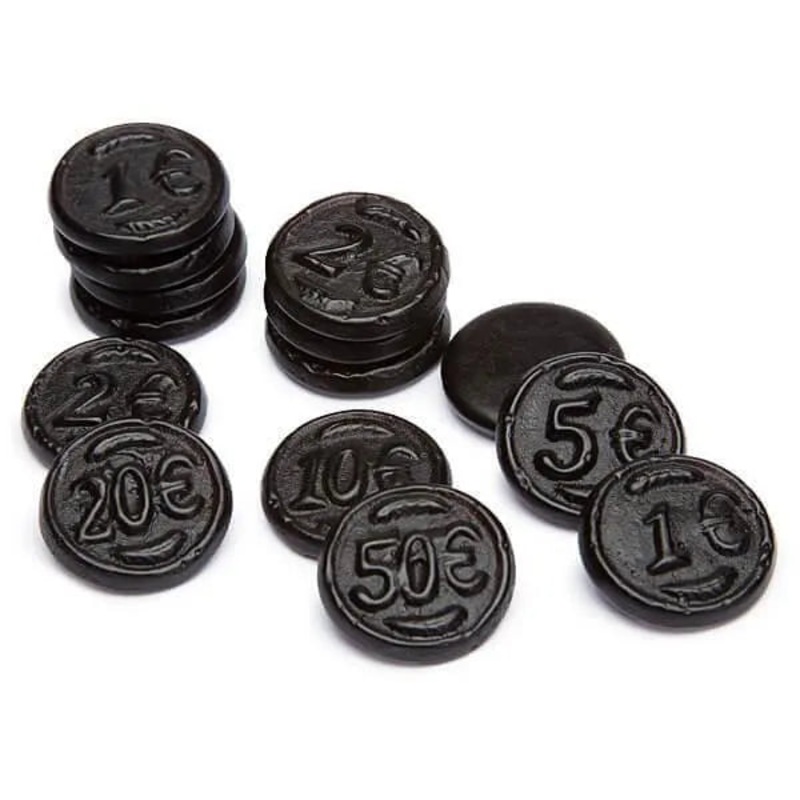 Gustaf’s Black Licorice Coins: 1KG Bag